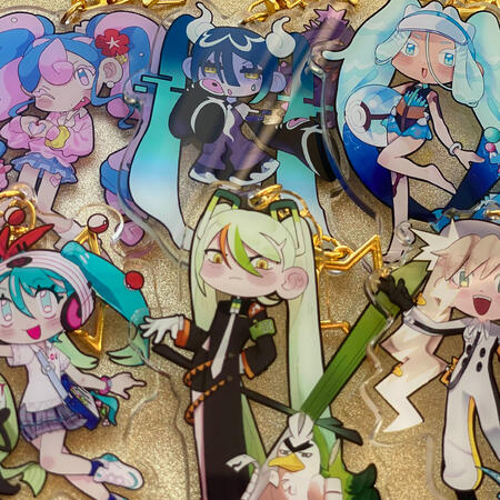 Keychains and Stickers
